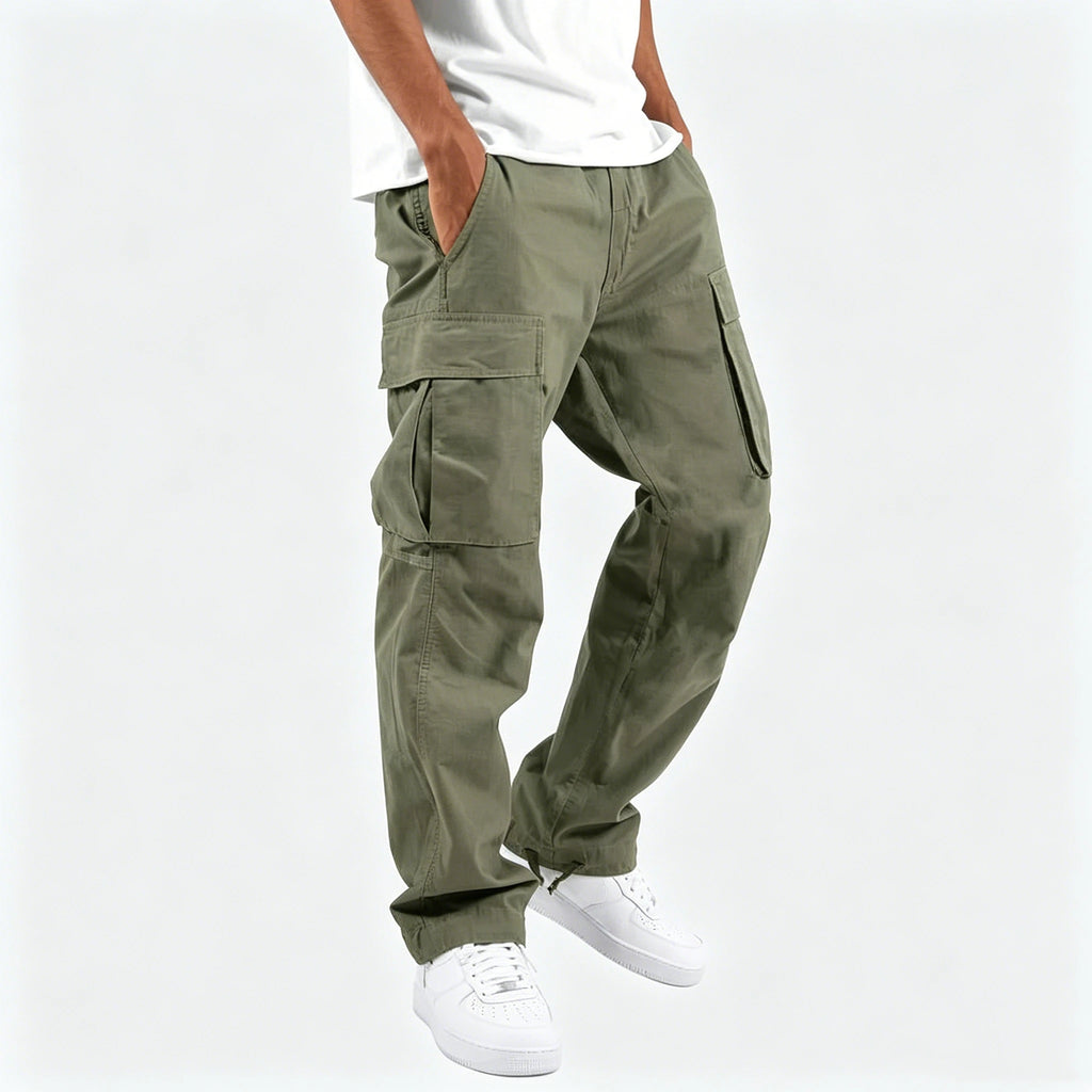 Pantalon cargo ample multipoches