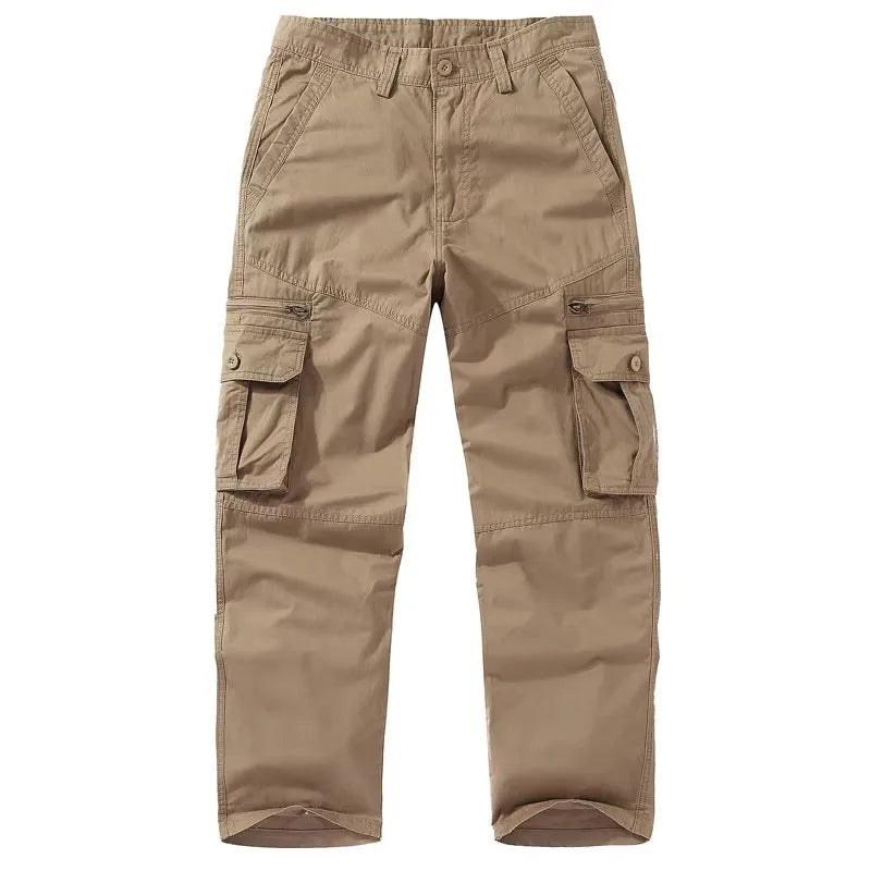 Pantalon cargo droit multipoches