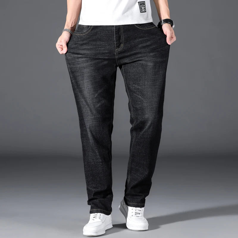 Jean droit extensible grande taille