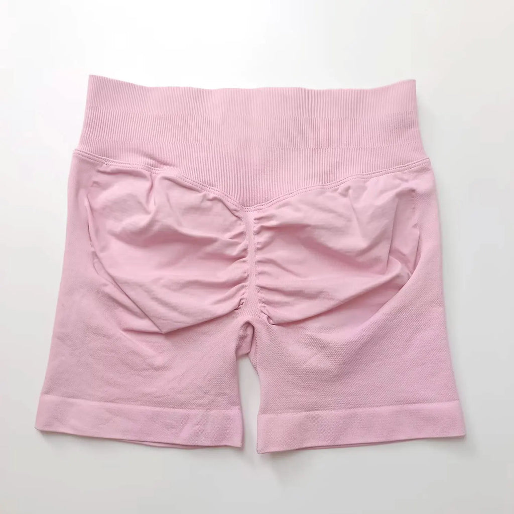 Short de sport côtelé sans coutures