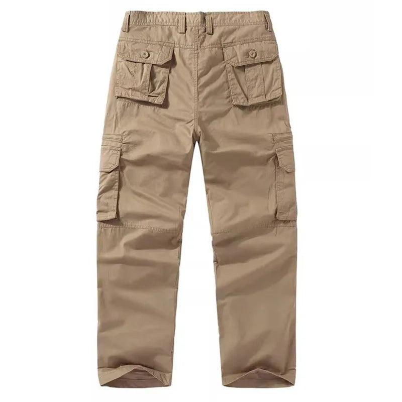 Pantalon cargo droit multipoches