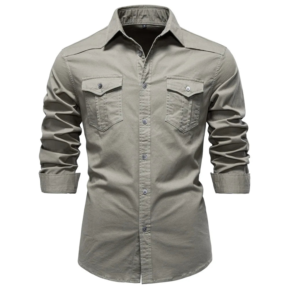Chemise décontractée à poches
