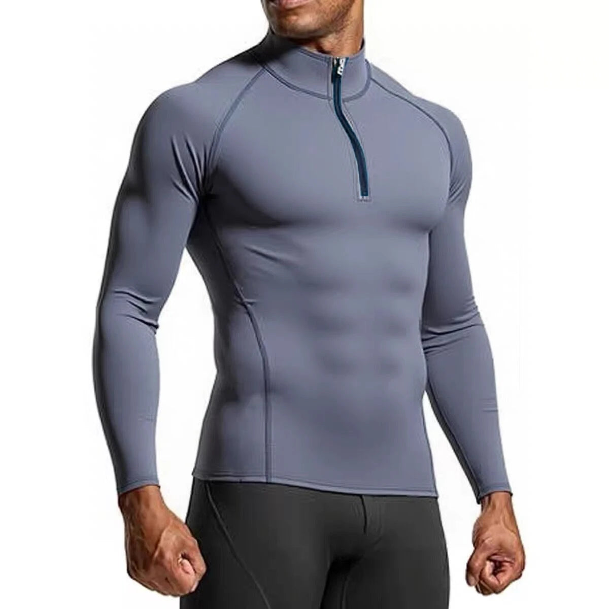 Haut de sport ajusté manches longues