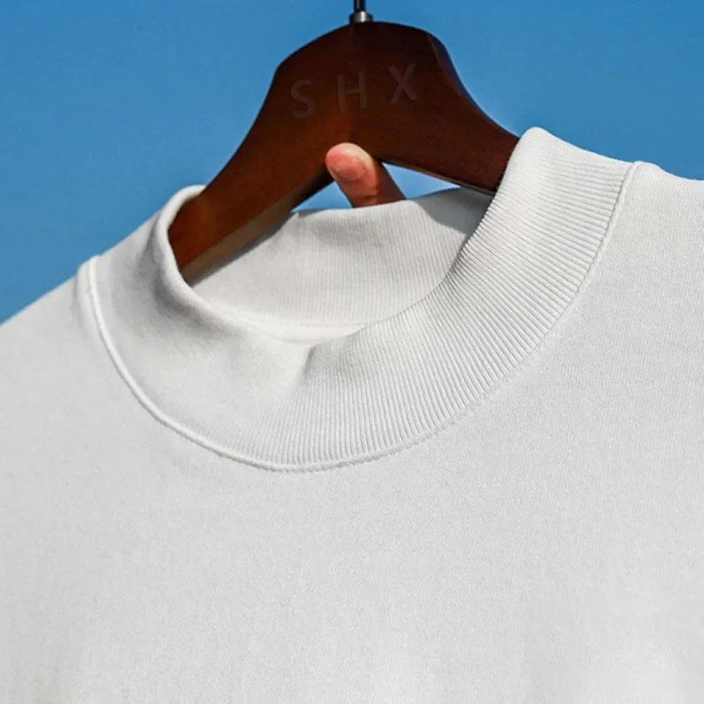 T-shirt épais à col ajusté