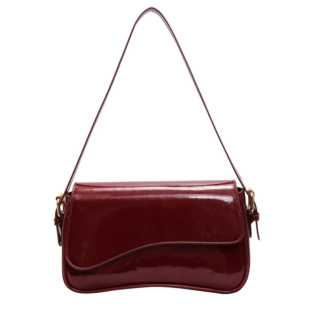 Sac baguette verni