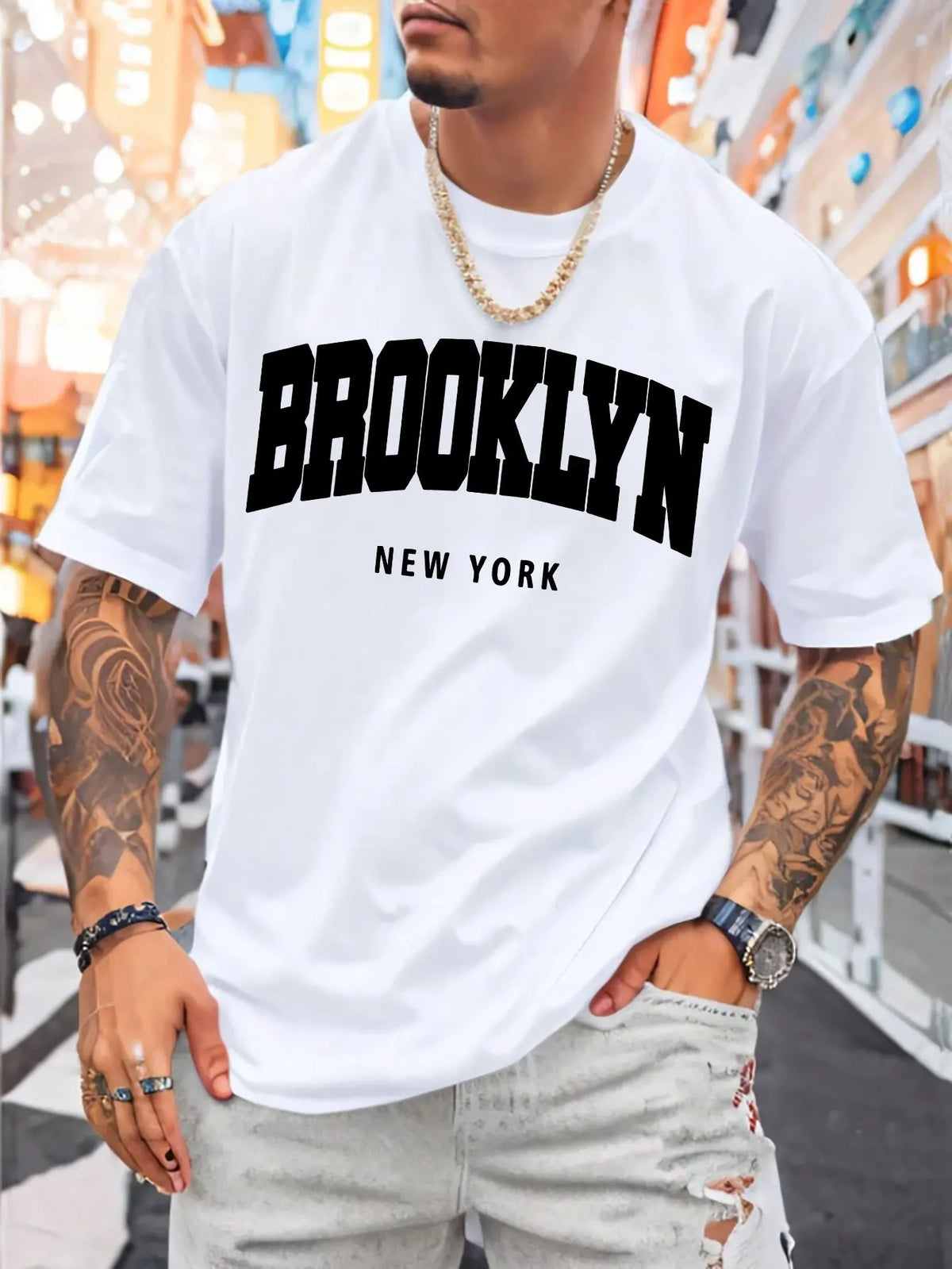 T-shirt ample Brooklyn en coton