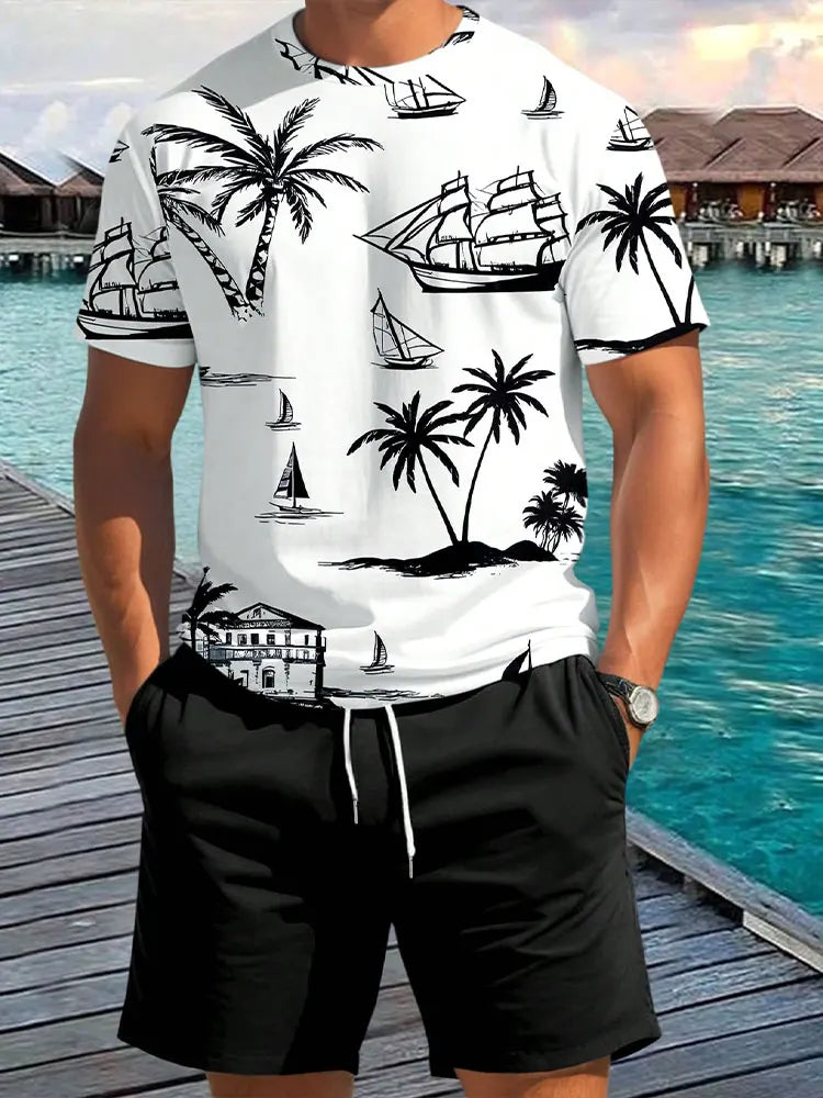 Ensemble t-shirt & short imprimé