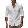 Chemise légère à col Henley