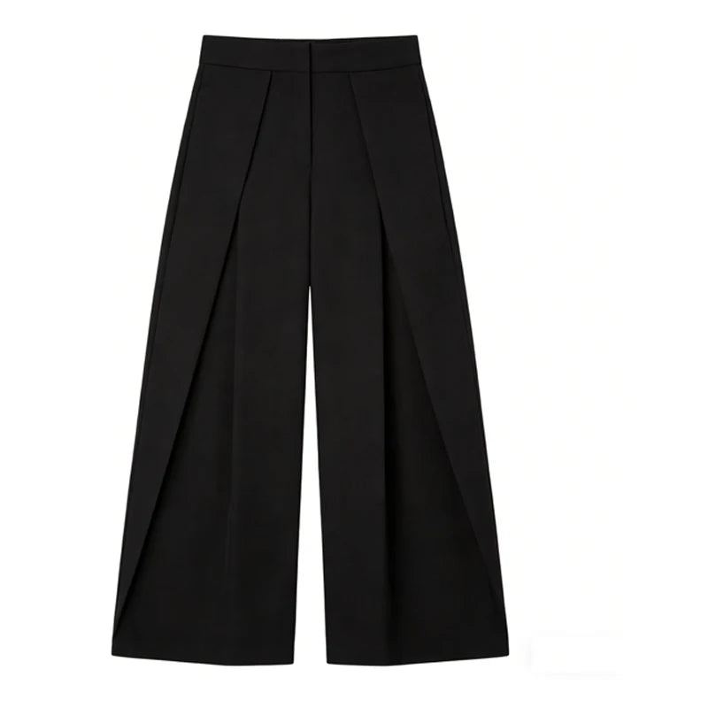 Pantalon large plissé
