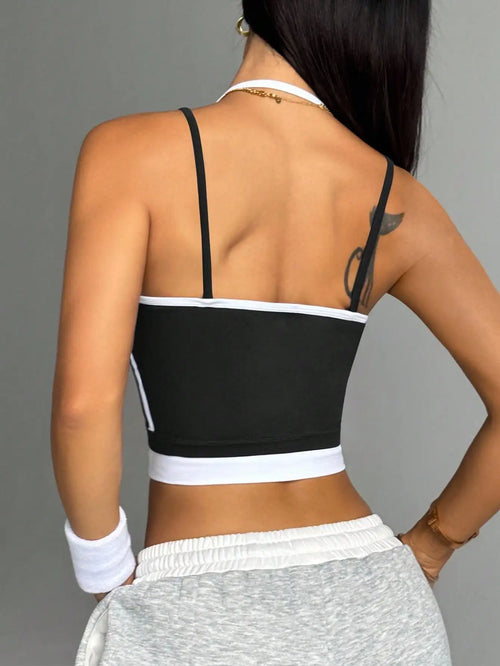 Brassière de sport color block