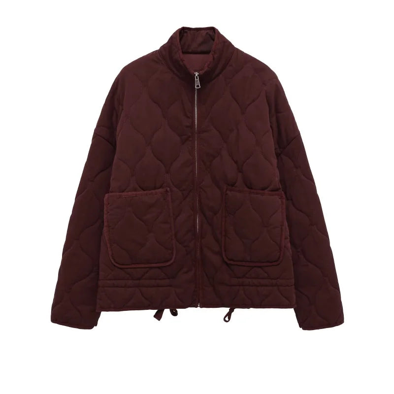 Veste matelassée col montant