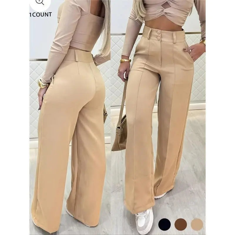 Pantalon habillé à double bouton