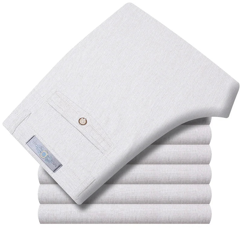 Pantalon droit léger en lin
