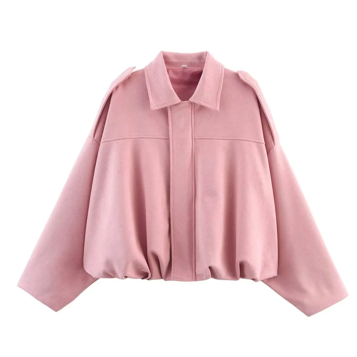 Veste bomber courte effet suédine