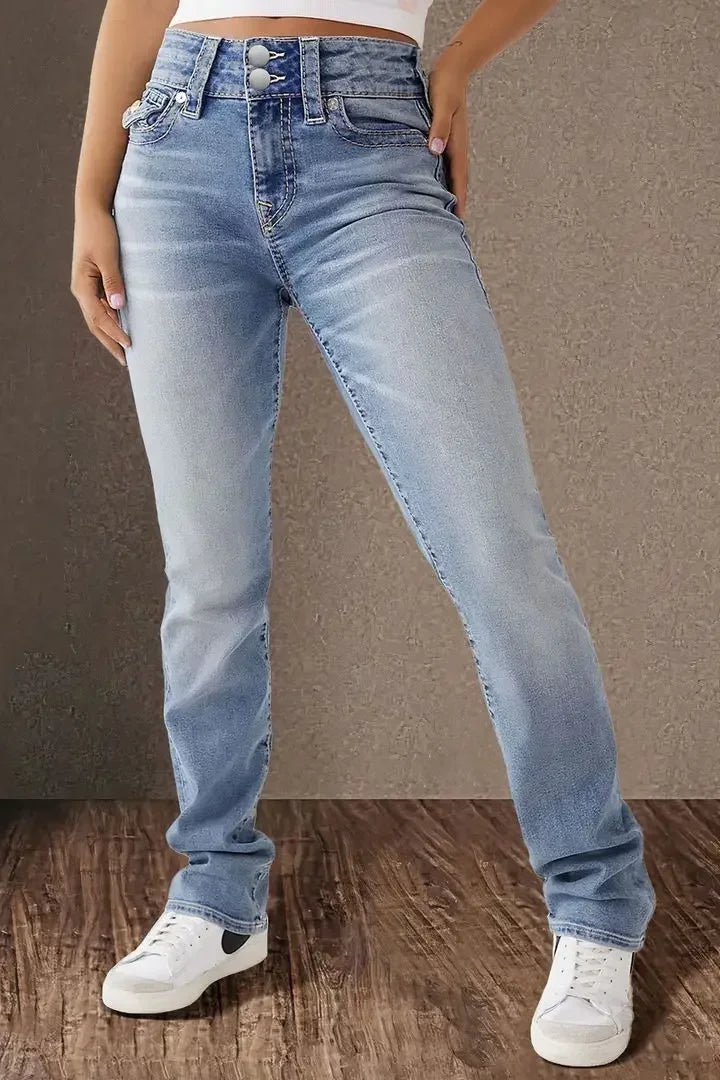 Jean bleu clair longueur cheville