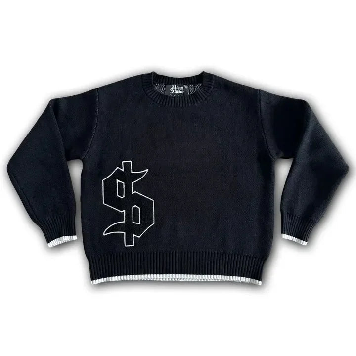 Pull ample à motif graphique