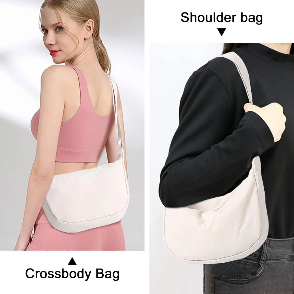 Sac demi-lune en nylon