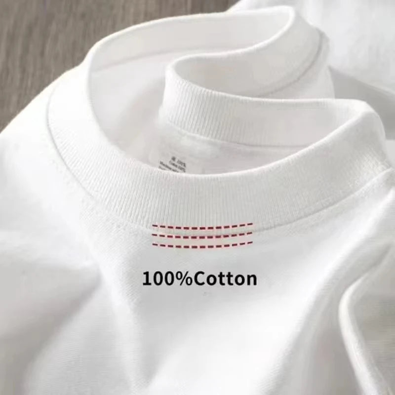 T-shirt ample imprimé en coton