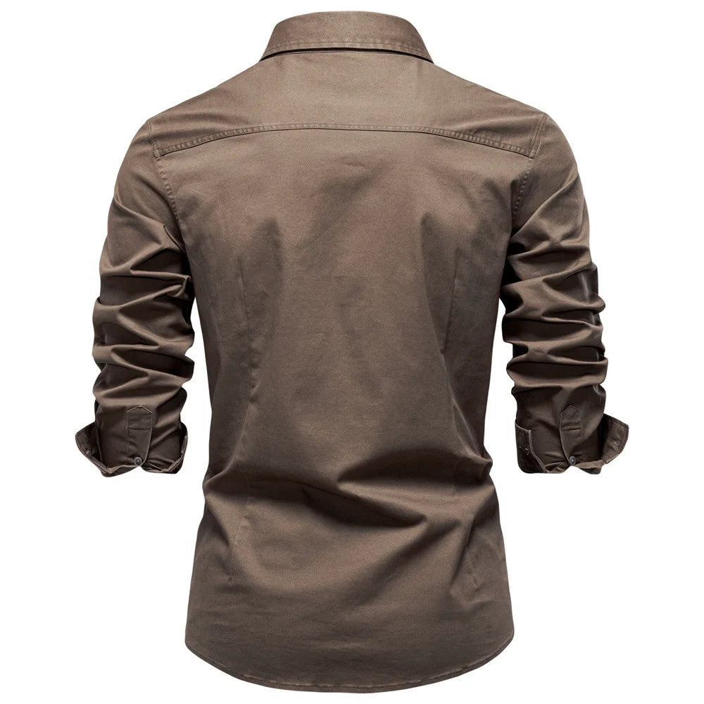 Chemise décontractée à poches