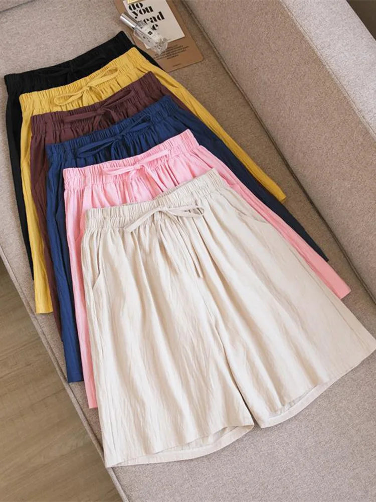 Short ample en coton