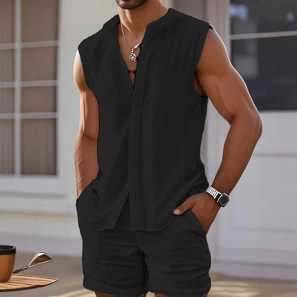 Ensemble sans manches et short
