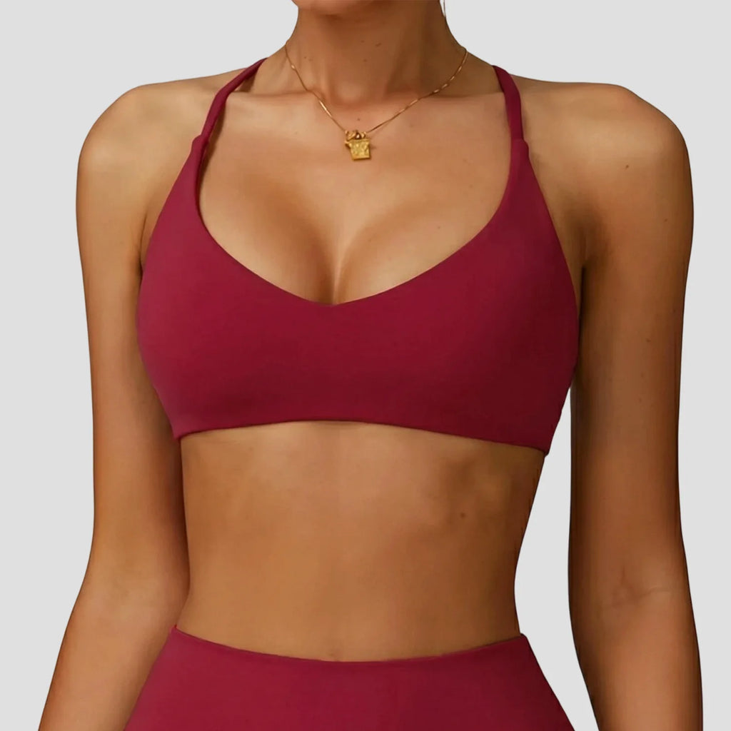 Brassière croisée maintien renforcé
