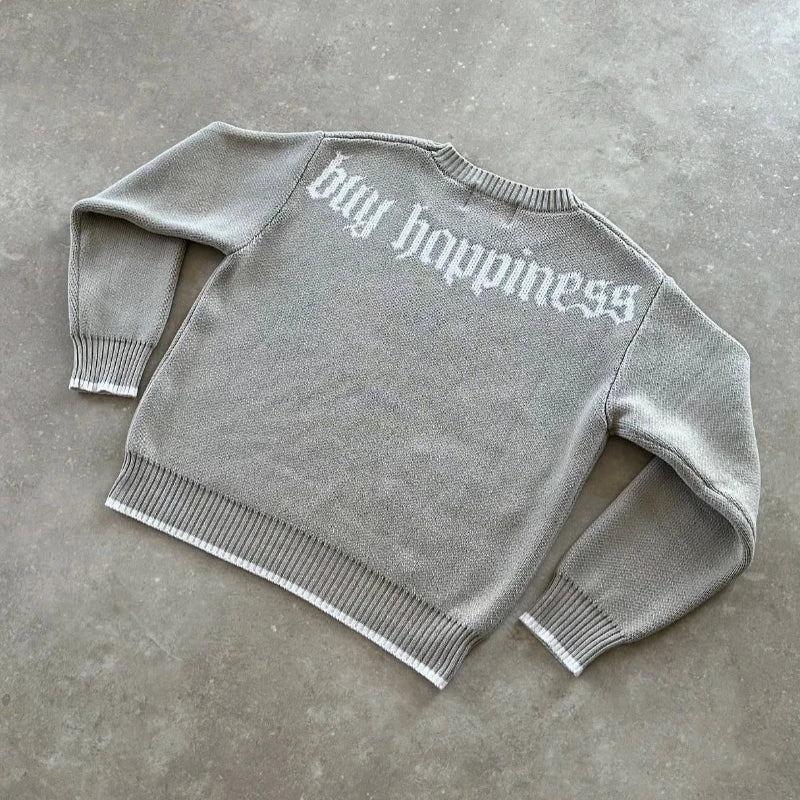 Pull ample à motif graphique