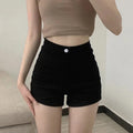 Short noir taille haute