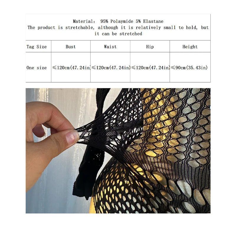 Body ajouré en résille