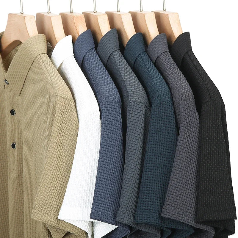 Polo uni en maille légère