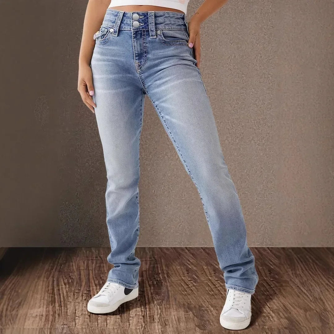 Jean bleu clair longueur cheville