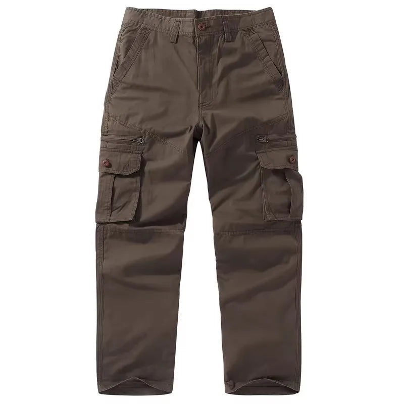 Pantalon cargo droit multipoches