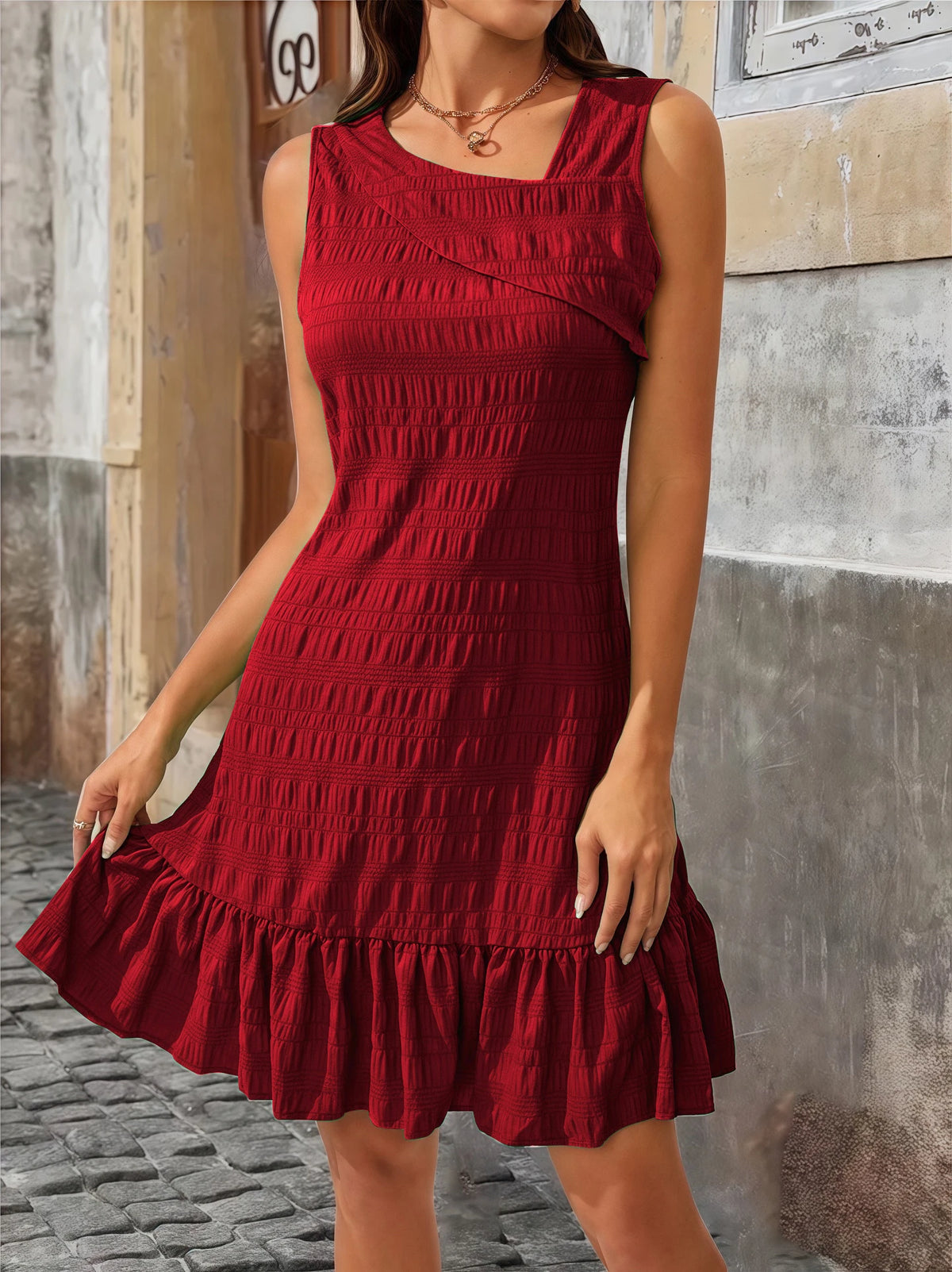 Robe ample asymétrique grande taille