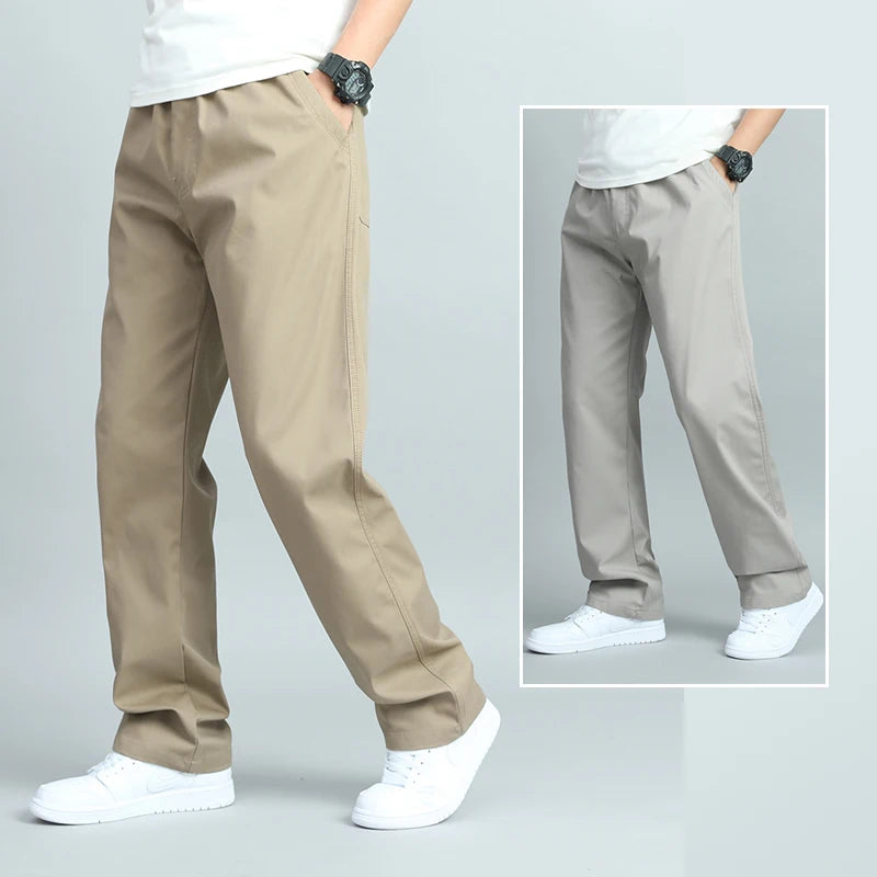 Pantalon droit en coton