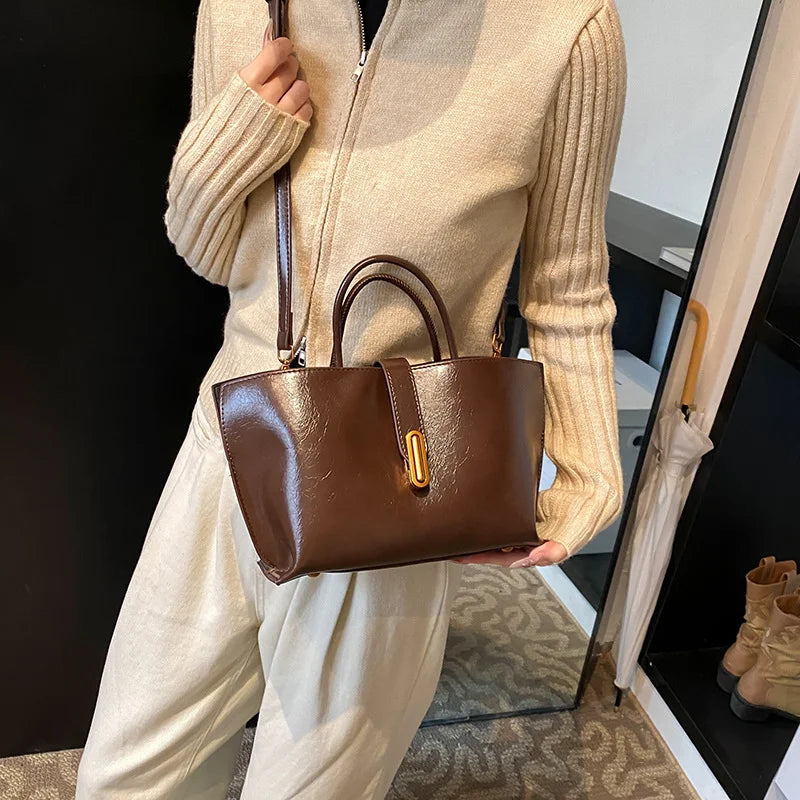 Sac carré kaki