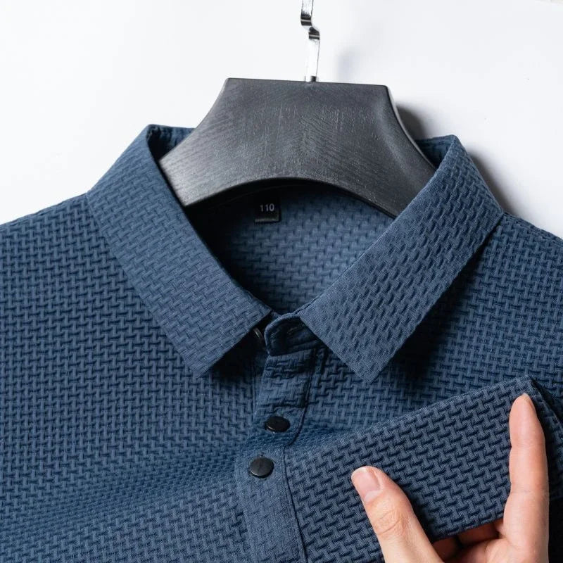 Polo uni en maille légère