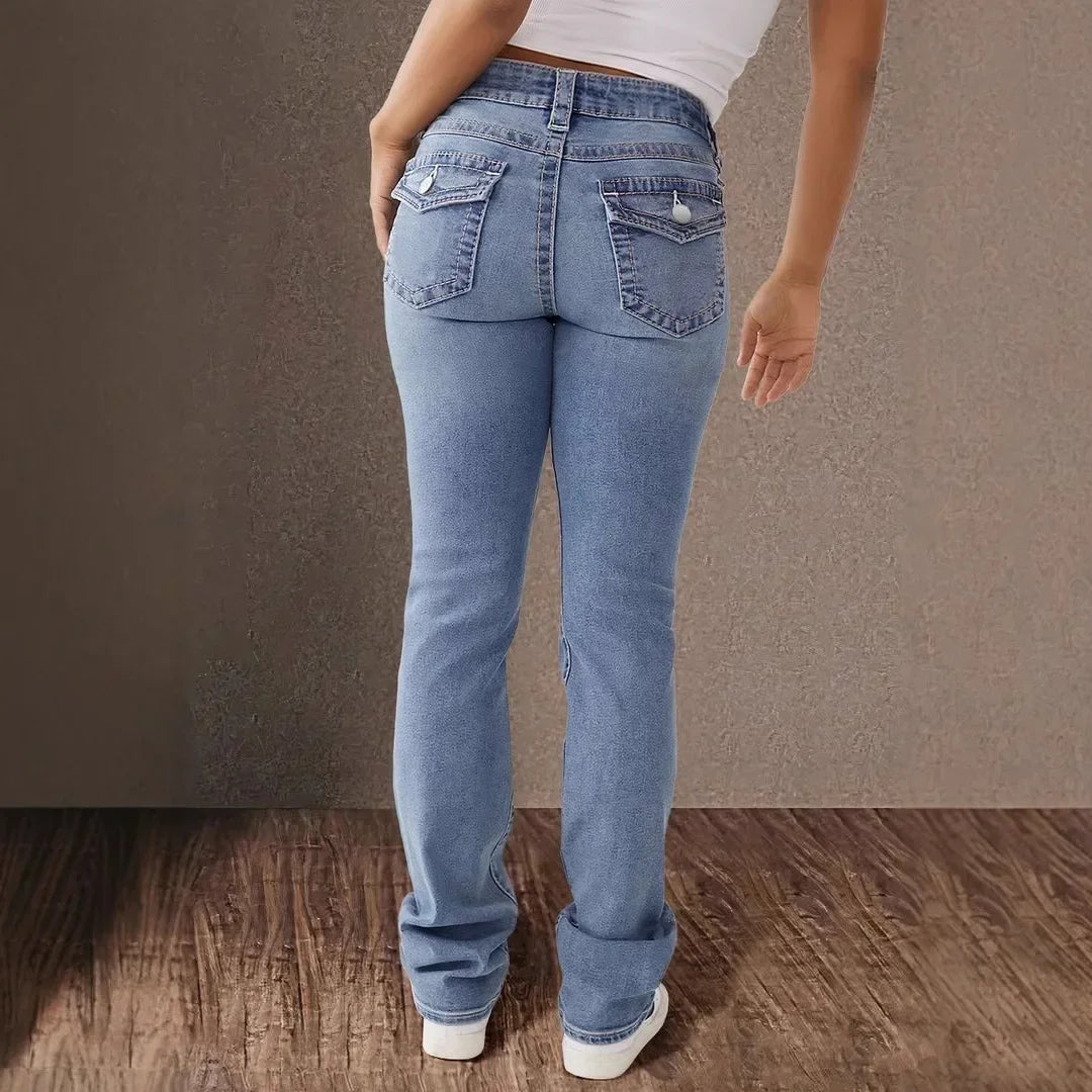 Jean bleu clair longueur cheville