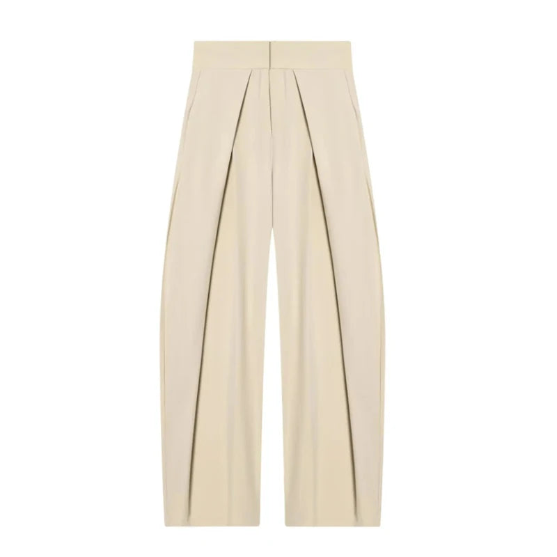 Pantalon large plissé