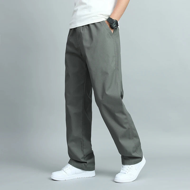 Pantalon droit en coton