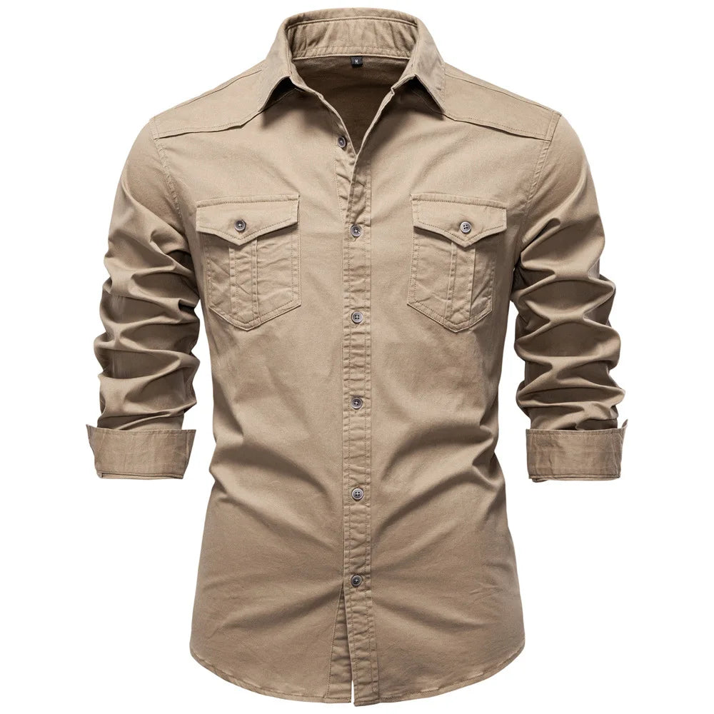 Chemise décontractée à poches