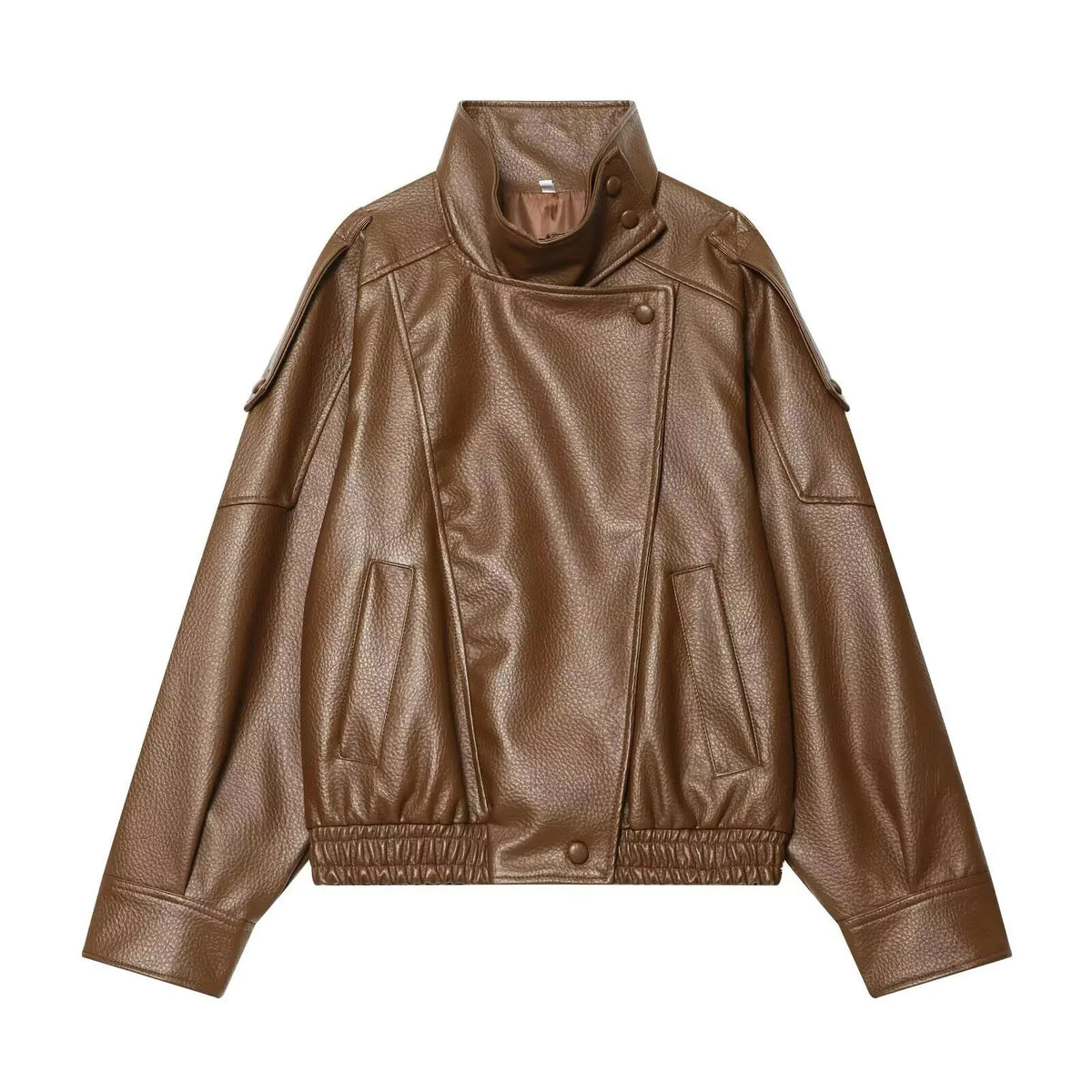 Veste ample effet cuir