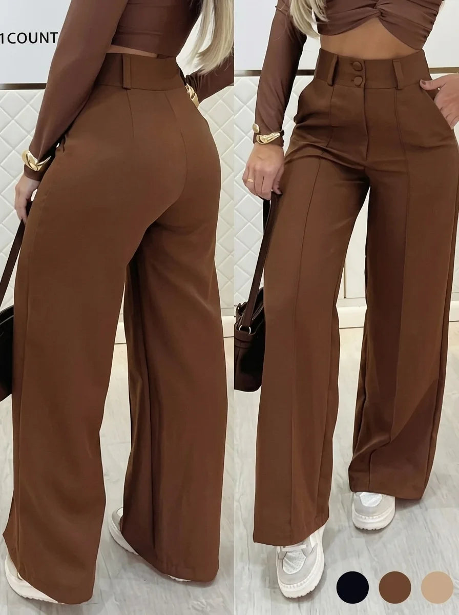 Pantalon habillé à double bouton