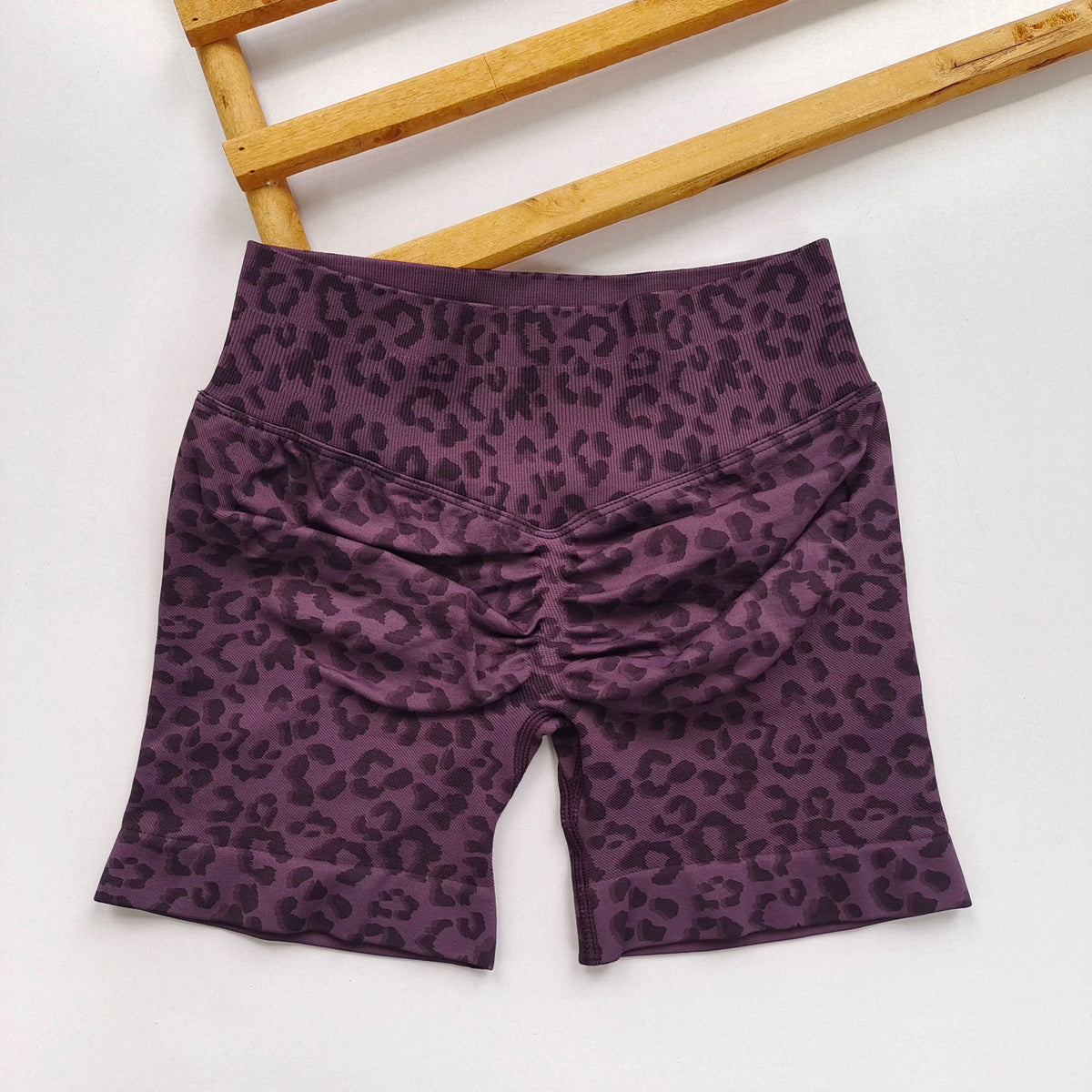 Short cycliste léopard