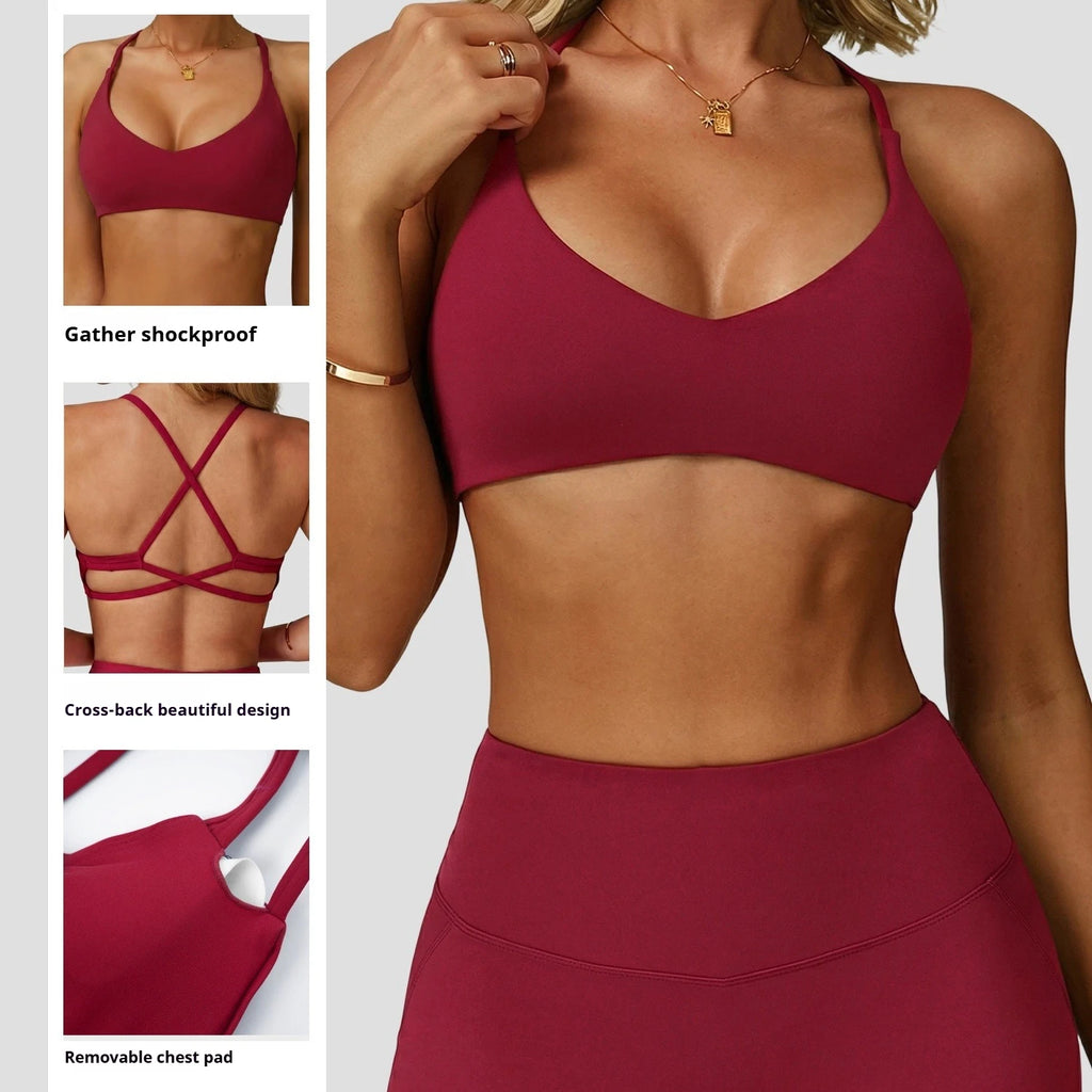 Brassière croisée maintien renforcé