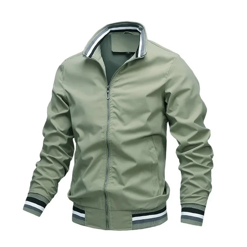 Veste zippée à col montant