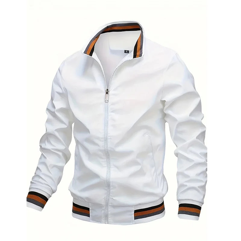 Veste zippée à col montant
