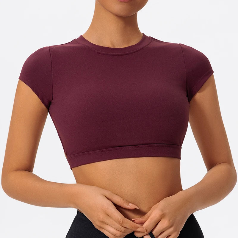 Crop top de sport dos nu