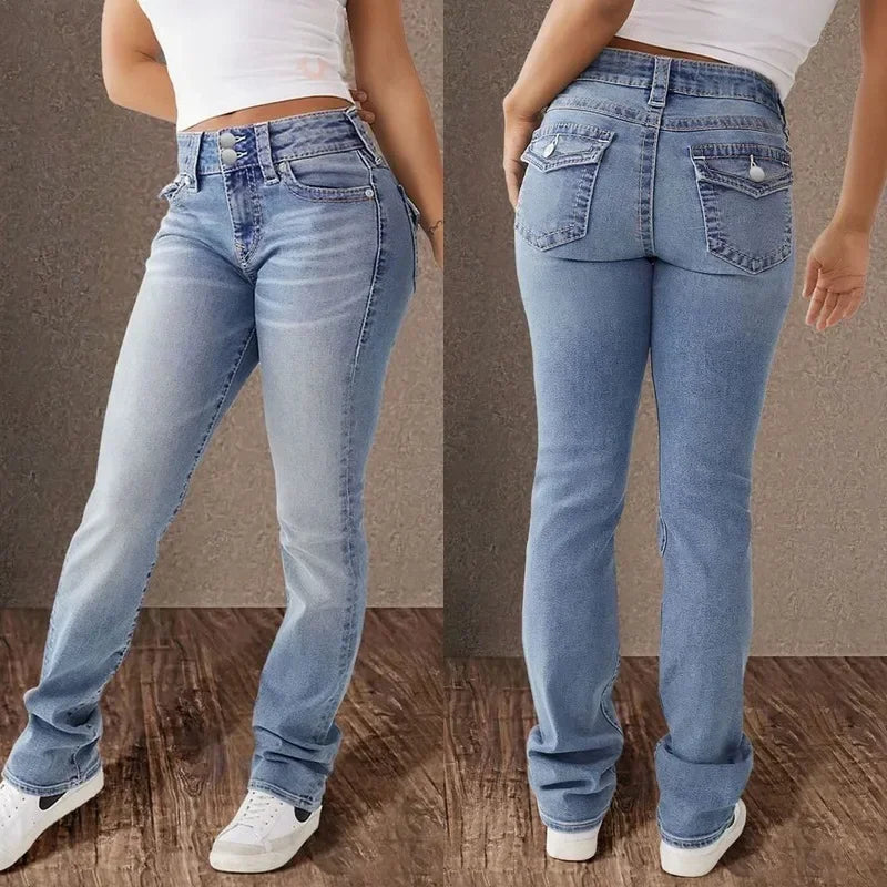 Jean bleu clair longueur cheville