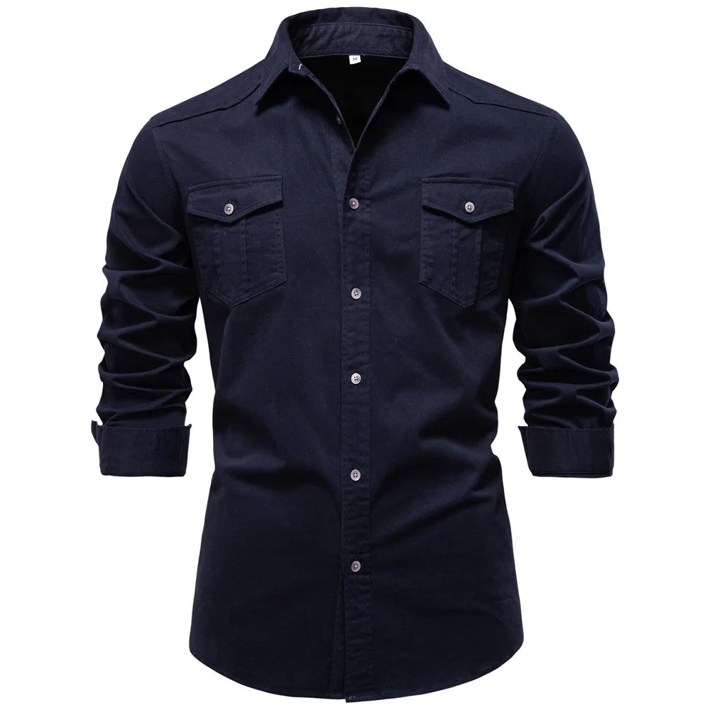 Chemise décontractée à poches
