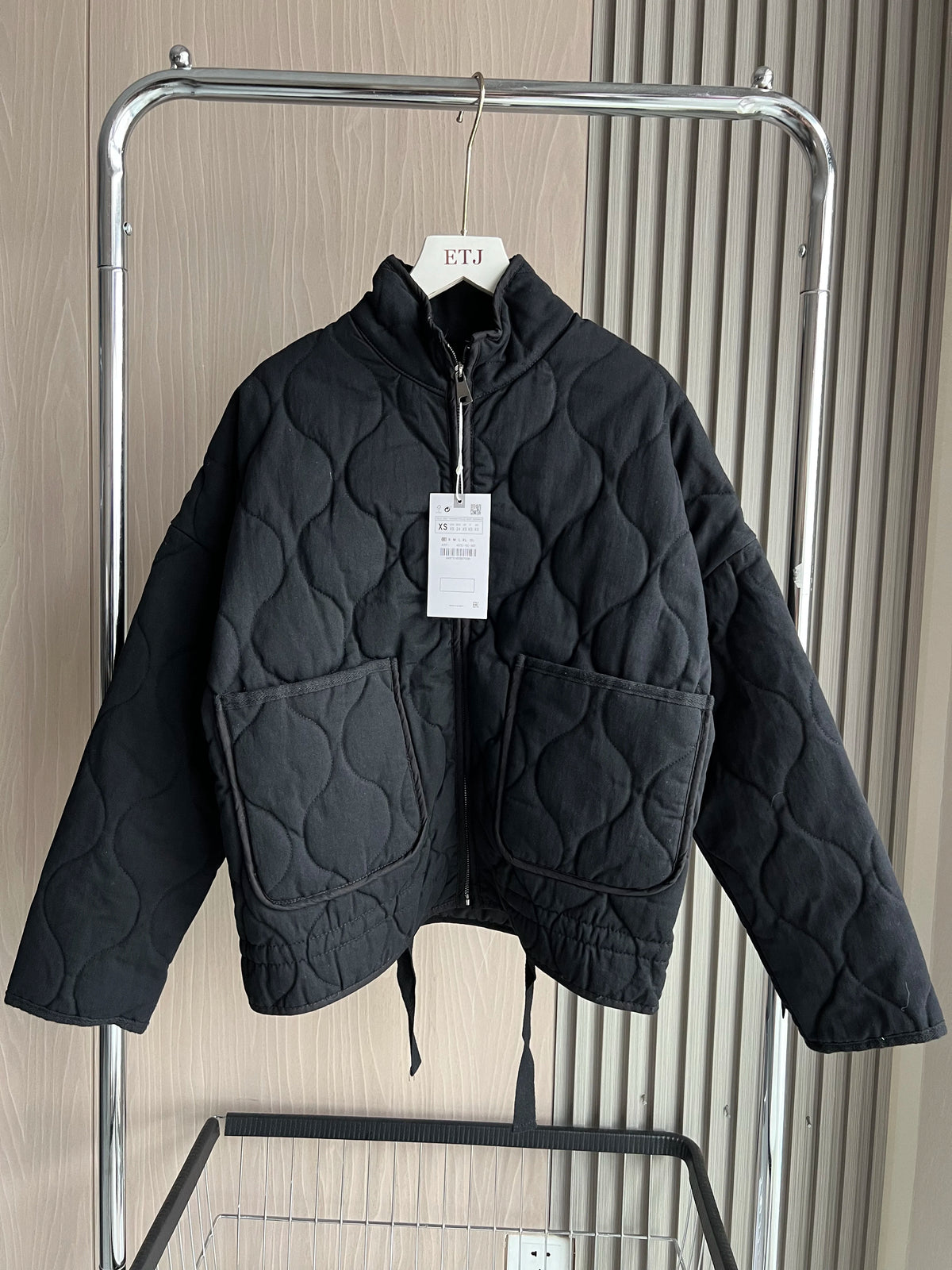 Veste matelassée col montant